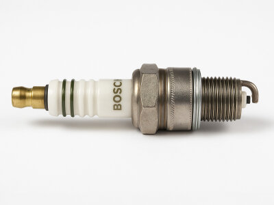 Spark plug with silver electrode
