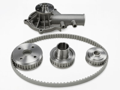 Toothed belt drive incl. reinforced water pump